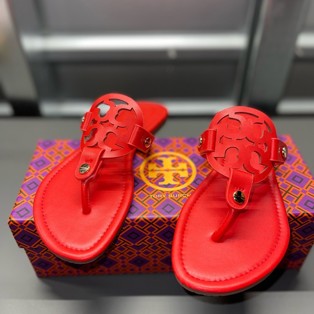 Tory Burch Red Sandals - Picture 2 of 4